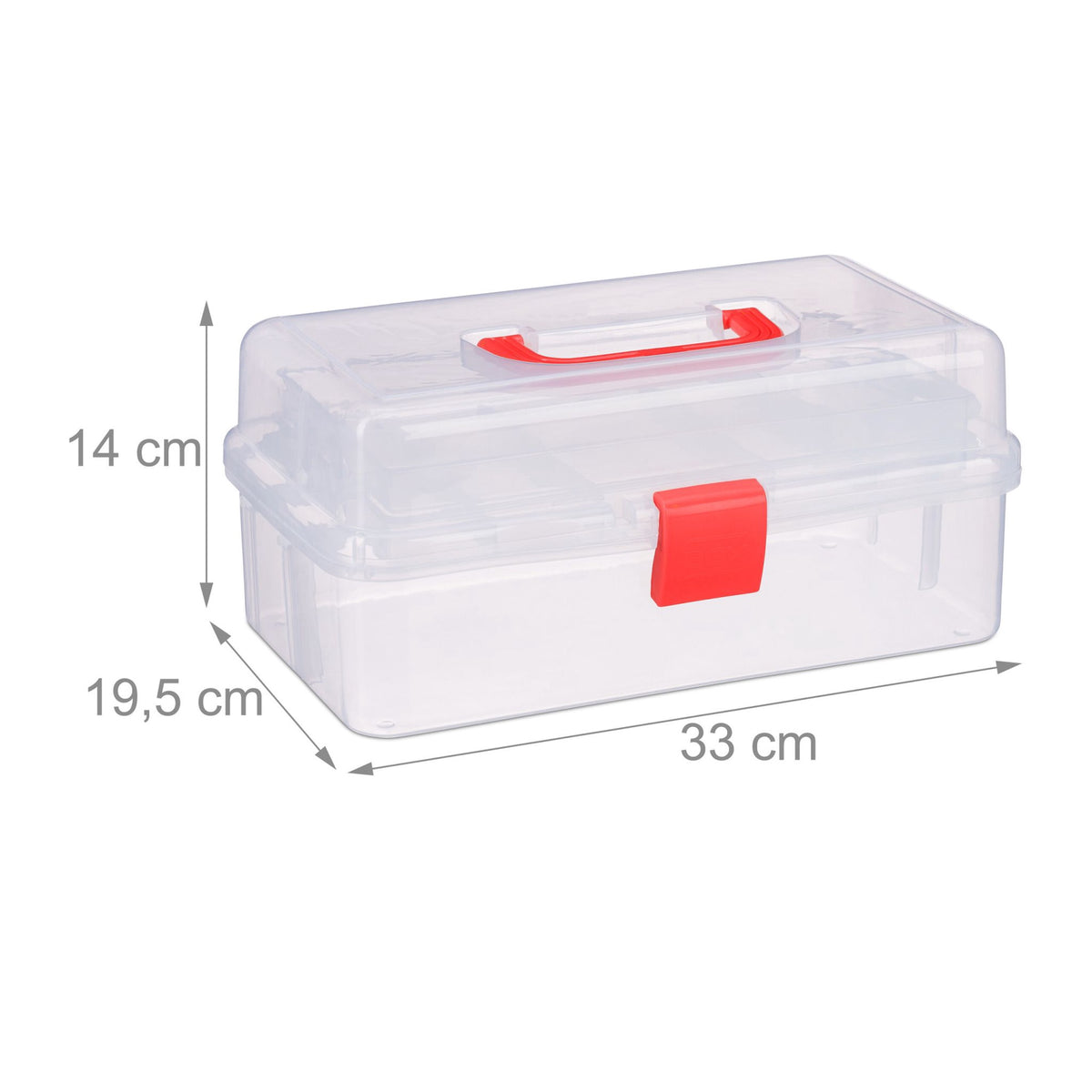 Transparent plastic box