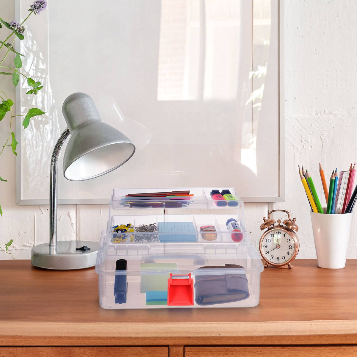 Transparent plastic box