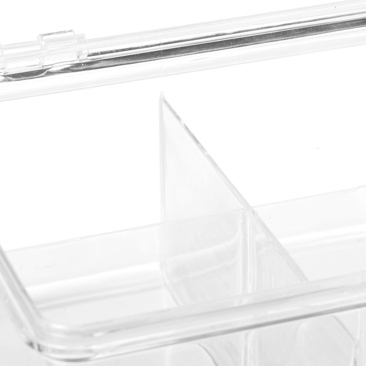 Transparent tea box with 6 compartments