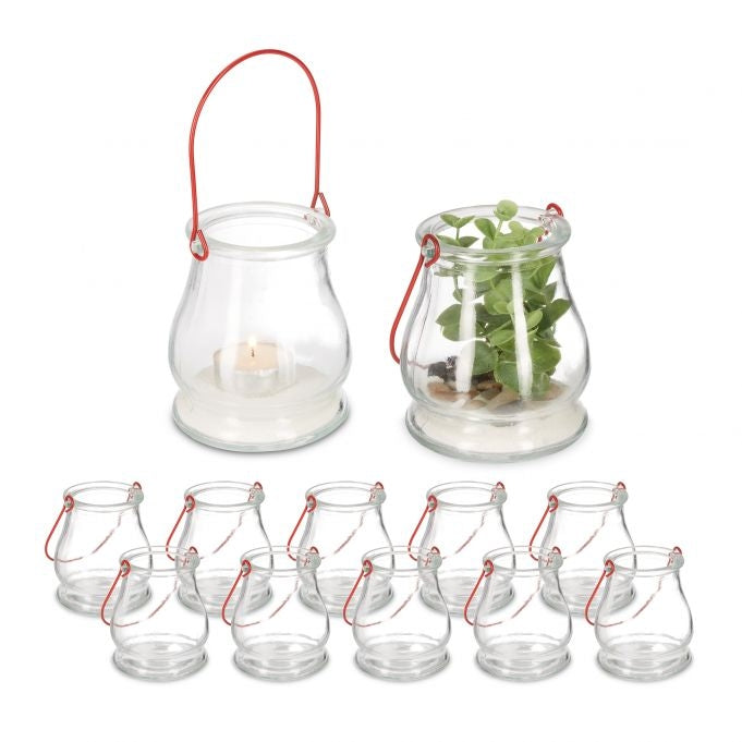 Transparent wind light set of 12