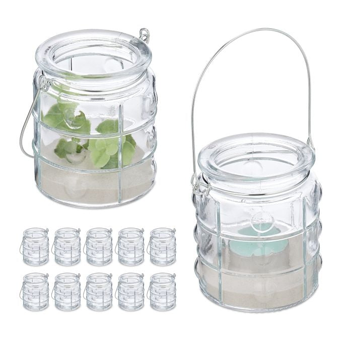 Transparent wind light set of 12