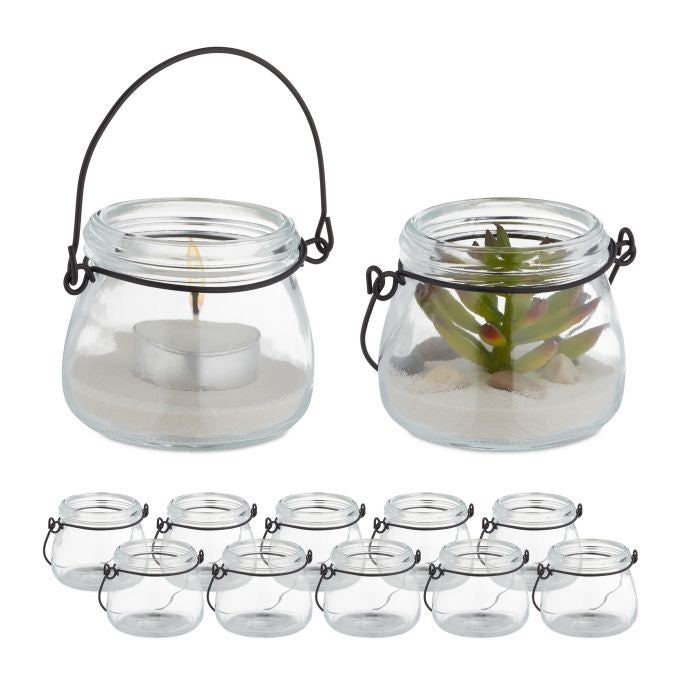 Transparent wind light set of 12