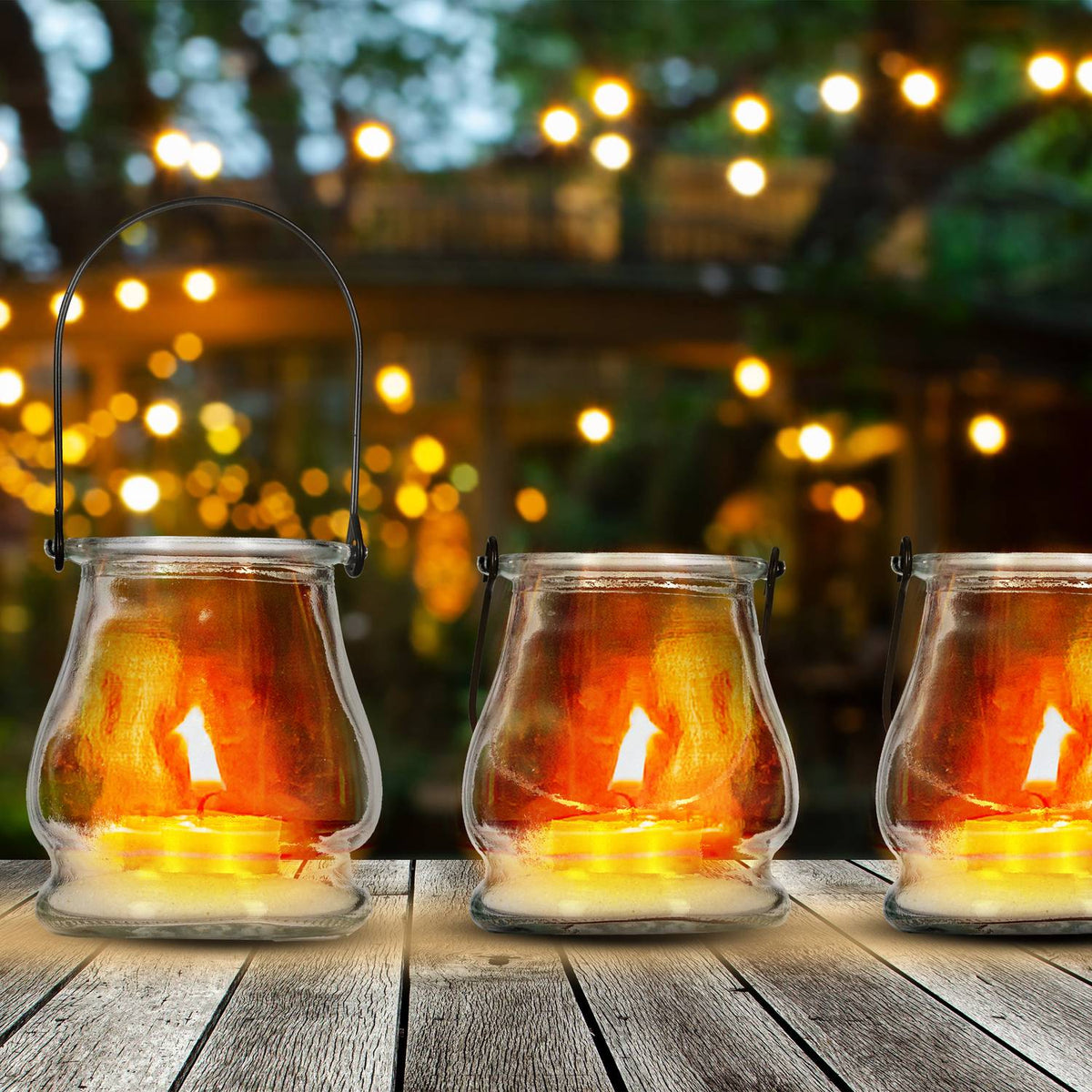 Transparent wind lights set of 20