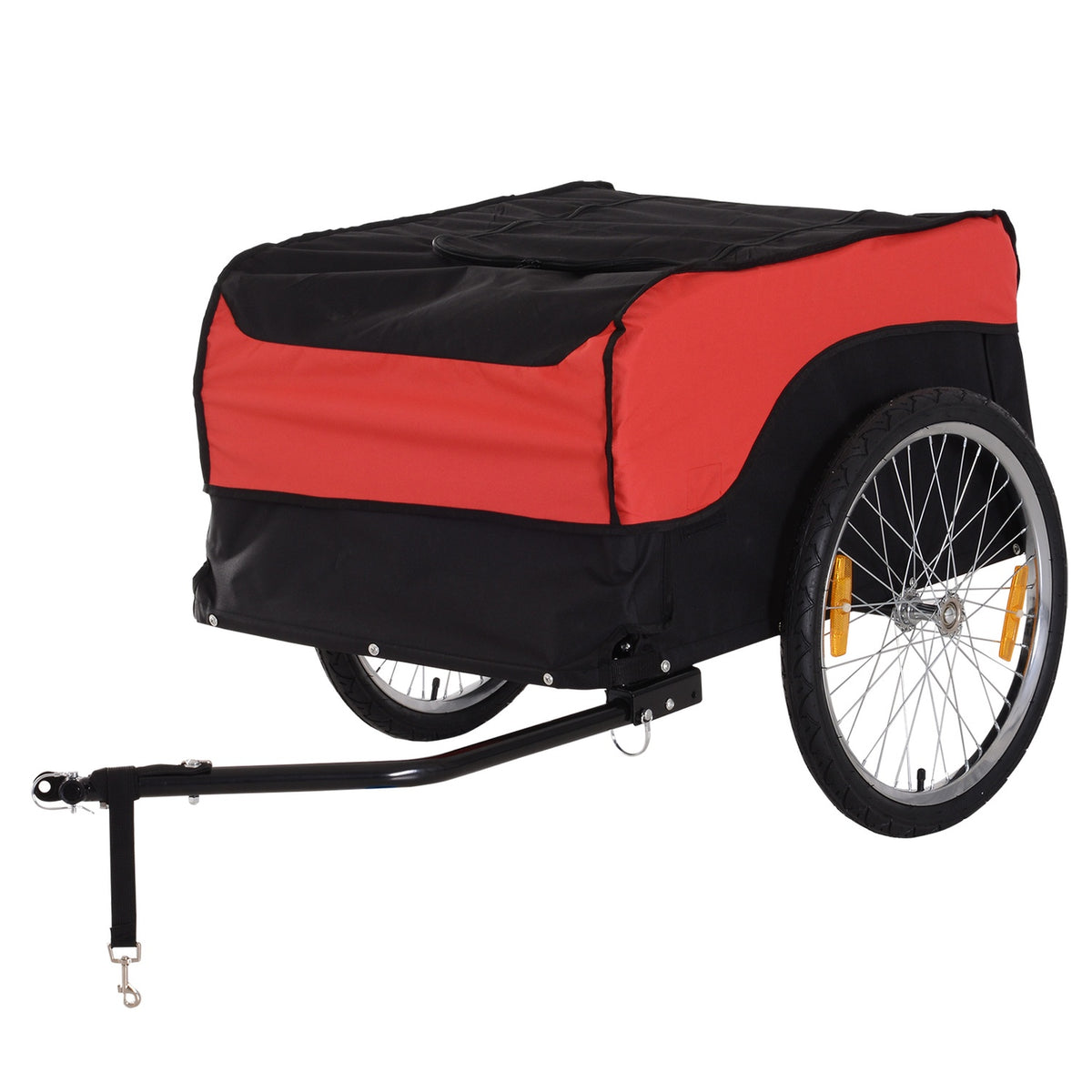 Transport Trailer, Cargo Trailer, Bicycle Trailer, Cargo Trailer, Red-Black