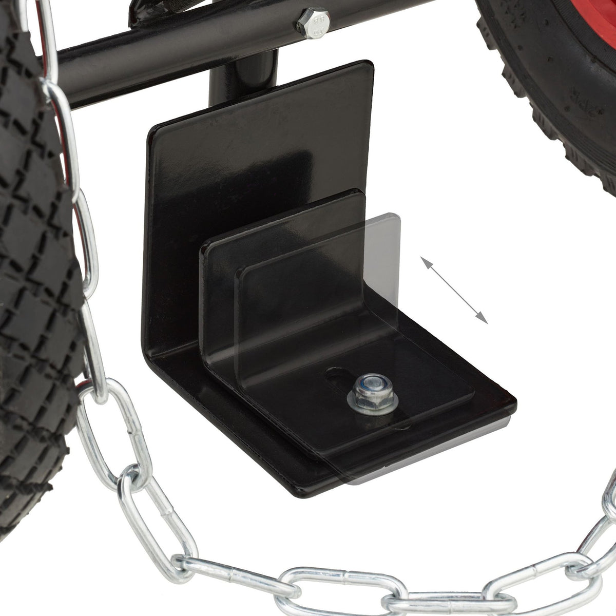 Transport trolley for gas cylinders