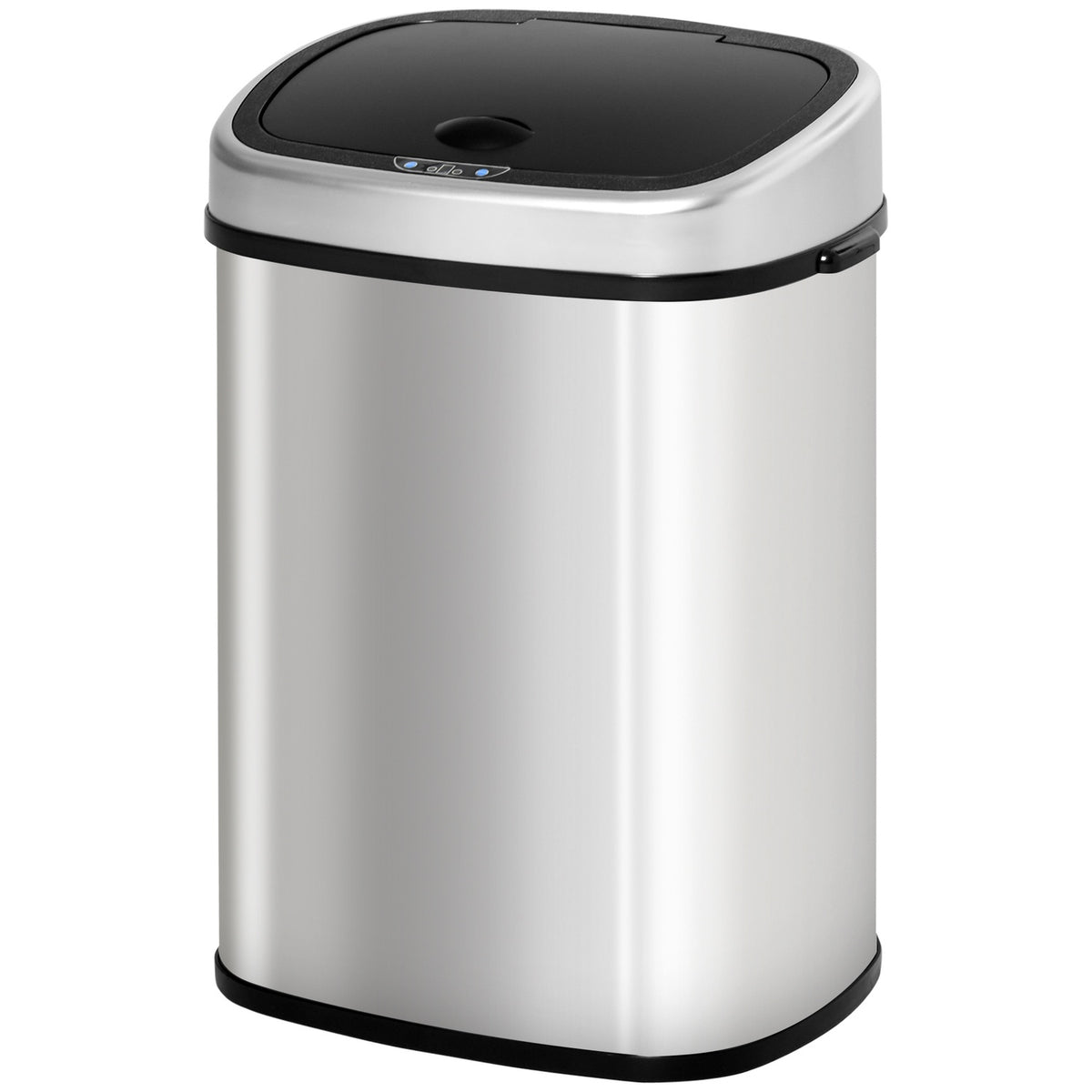 Trash Can 48L Automatic Kitchen Trash Can With Infrared Sensor, Hygienic, Stainless Steel, Silver, L40.5Xw29.5Xh68 Cm