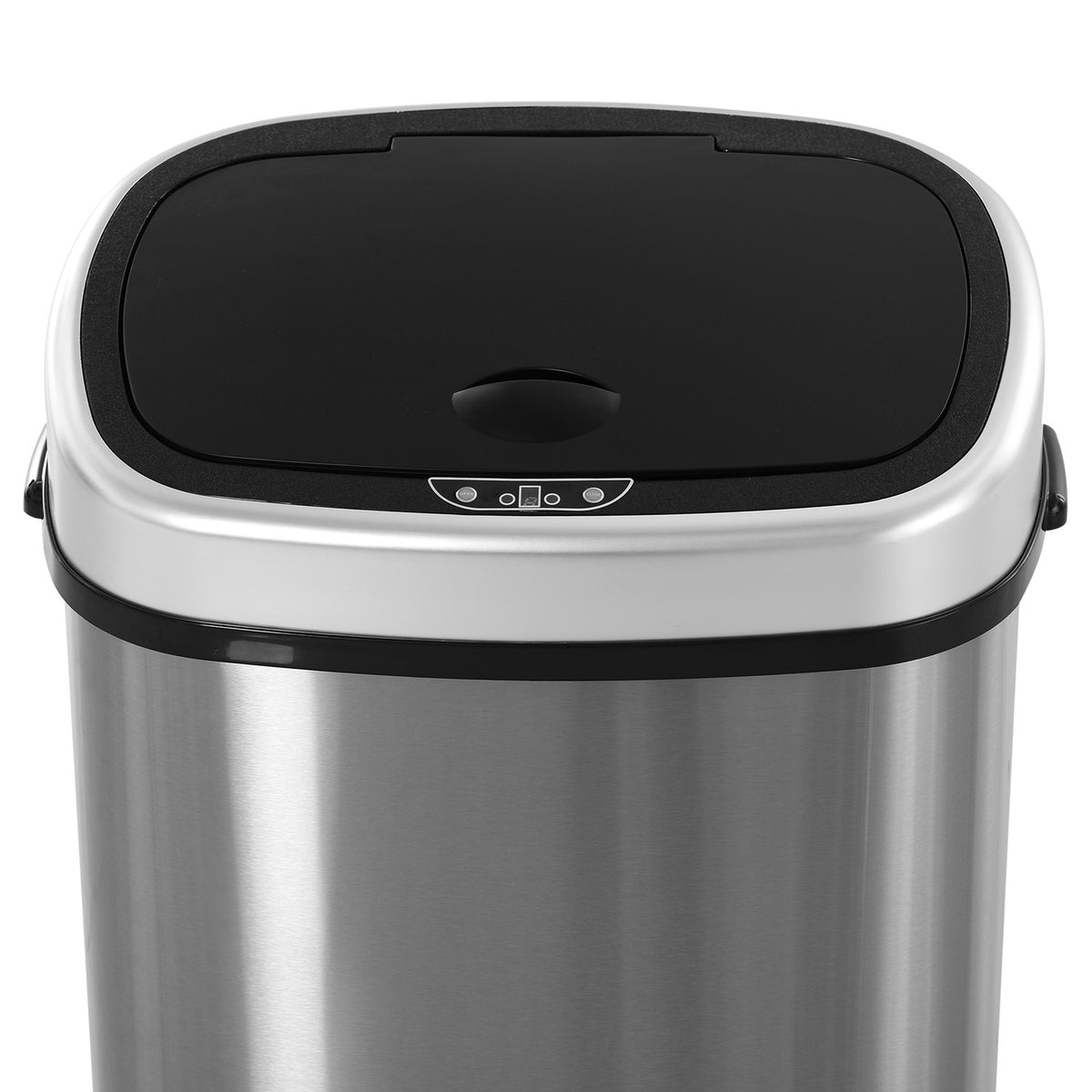 Trash Can 58L Automatic Trash Can With Infrared Sensor, Hygienic, Large, Stainless Steel, Silver, L40.9Xw28.9Xh68 Cm