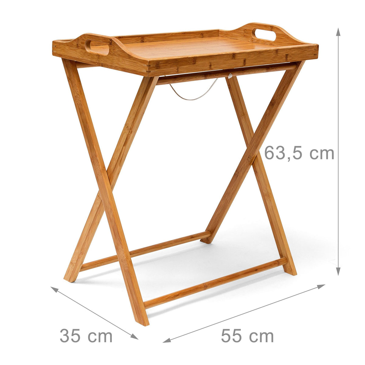 Tray table bamboo 63.5 cm natural