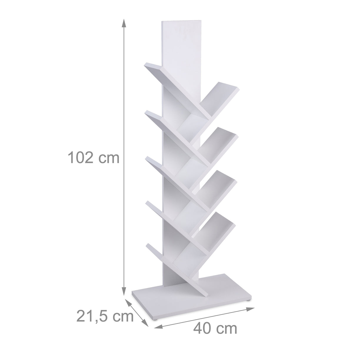 Tree Bookshelf, Multi-Level Storage for Living Room