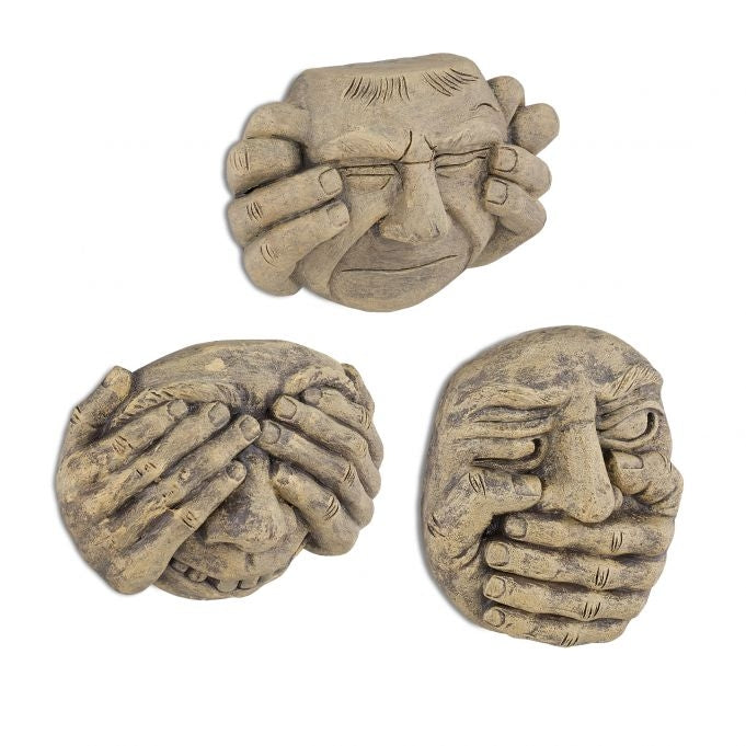 Tree faces set of 3