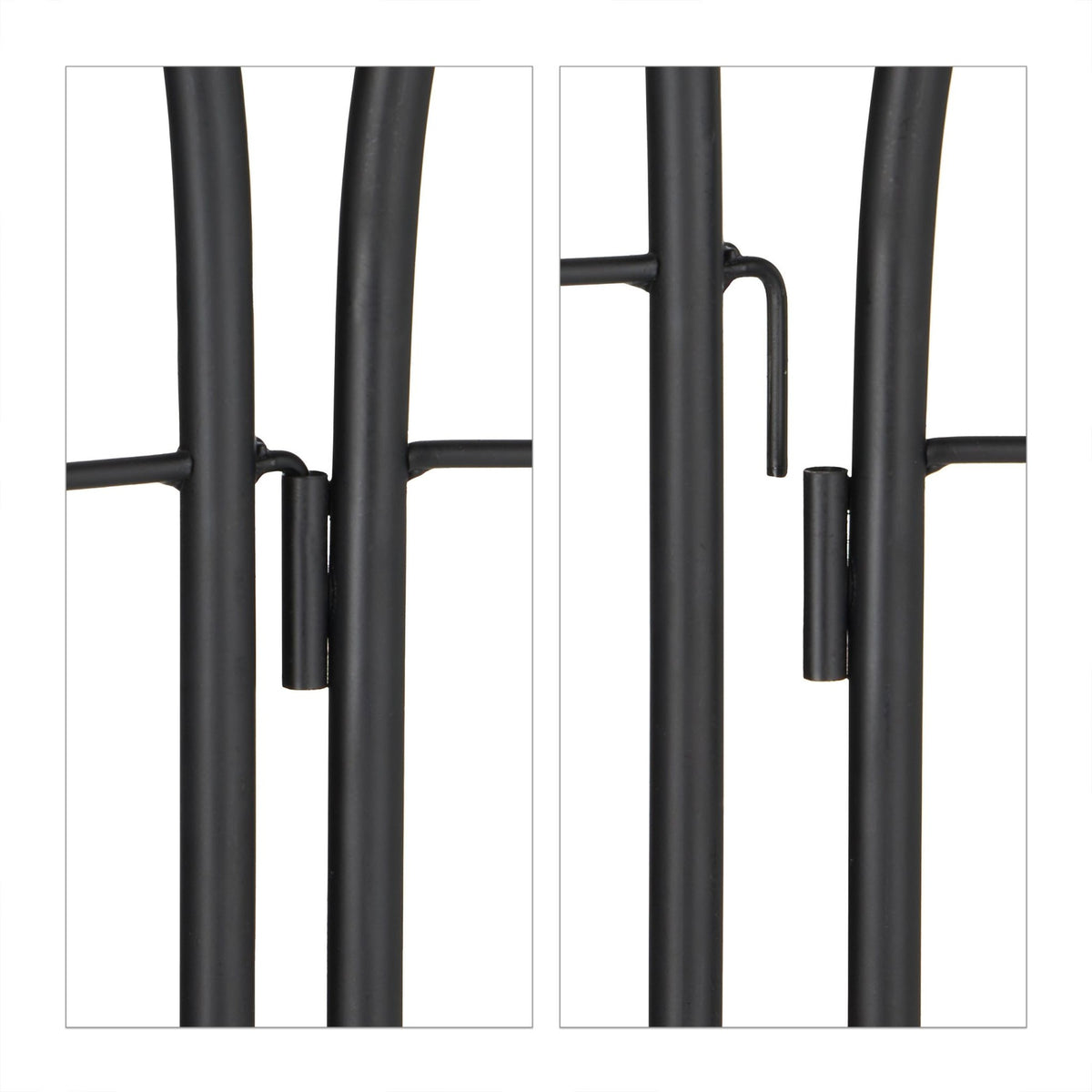 Trellis 150 cm set of 2 black