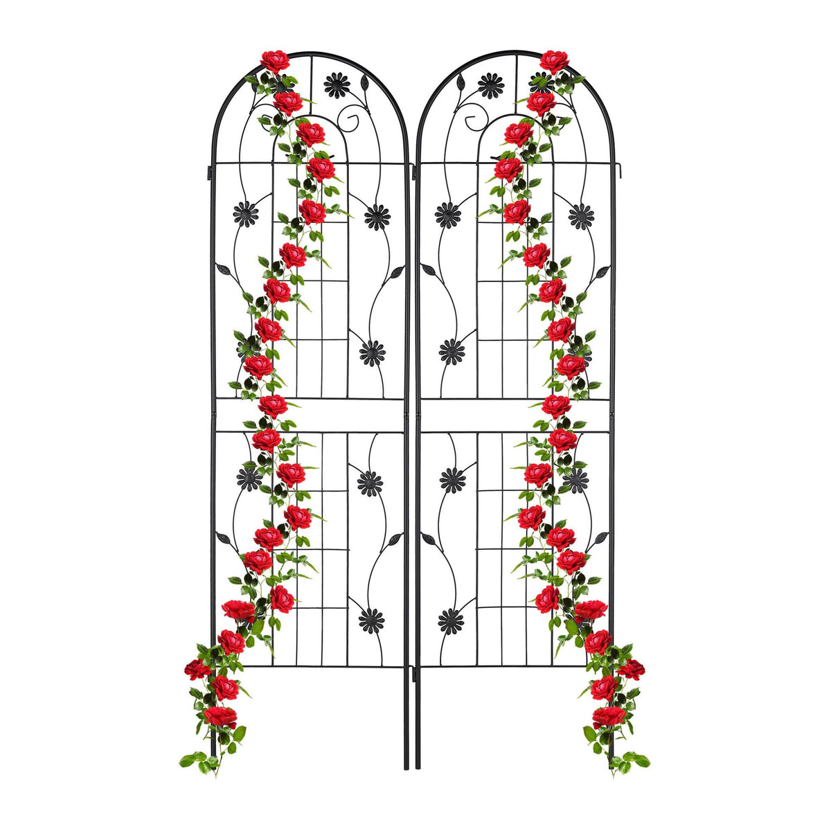 Trellis 180 cm set of 2 black