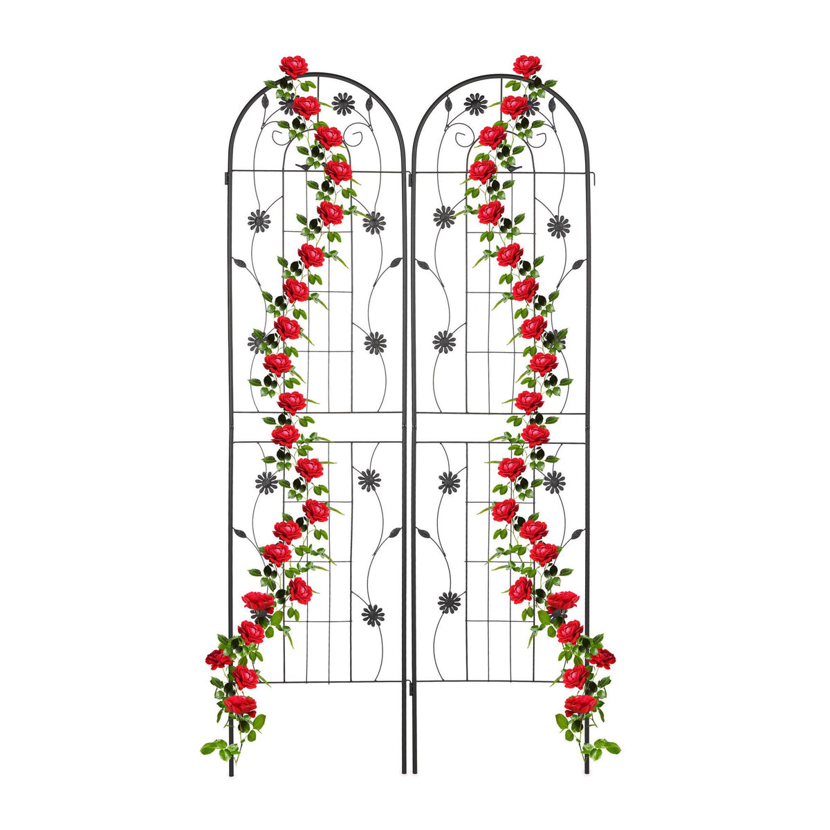 Trellis 200 cm set of 2 black
