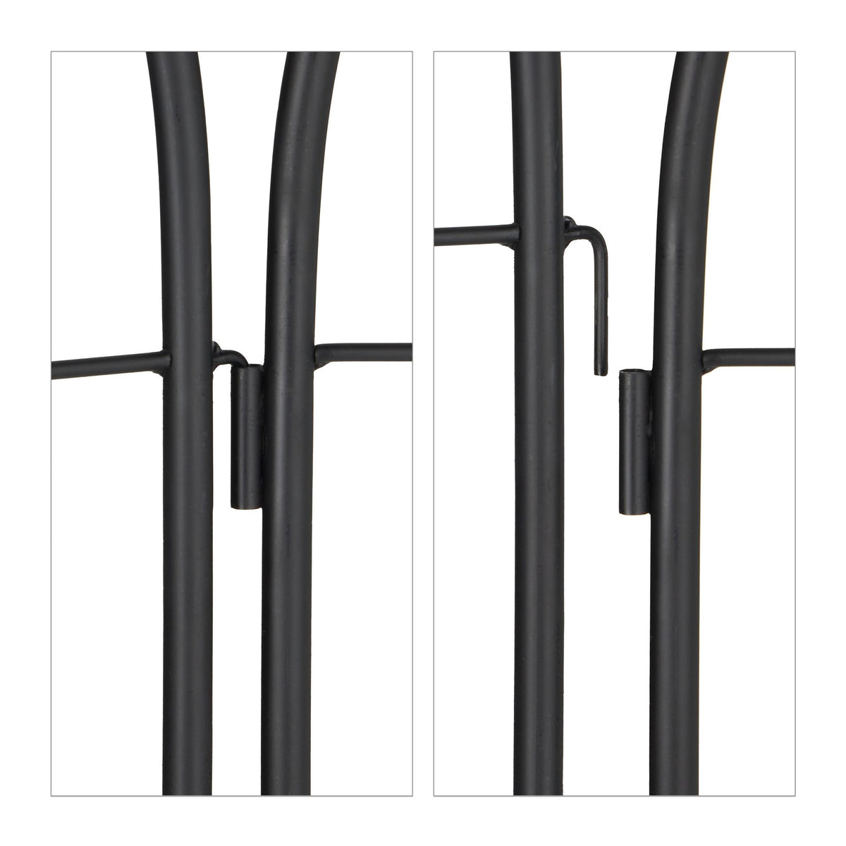 Trellis 200 cm set of 2 black