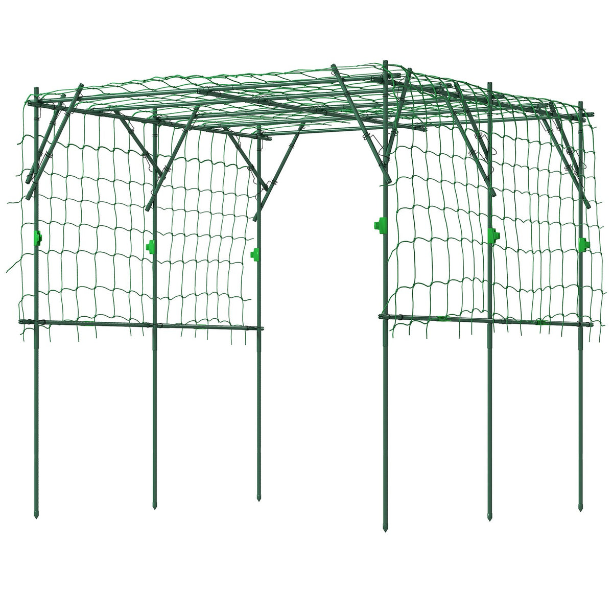 Trellis made of stainless steel trellis with triangular support design 223x223x223 cm rose arch for climbing plants garden trellis for houseplants plant trellis for vegetables flowers green