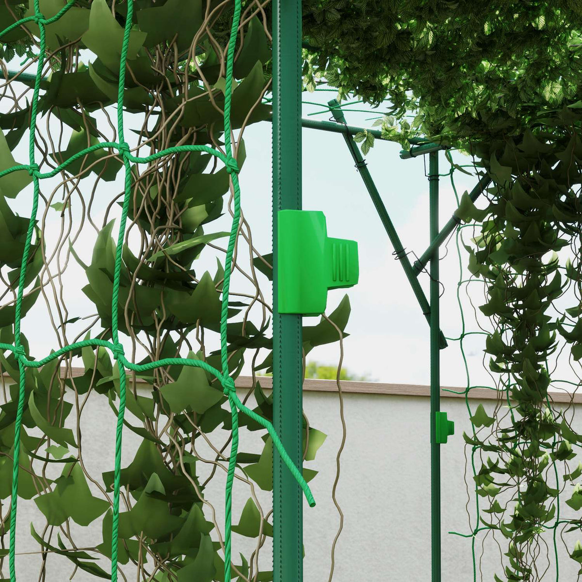 Trellis made of stainless steel trellis with triangular support design 223x223x223 cm rose arch for climbing plants garden trellis for houseplants plant trellis for vegetables flowers green
