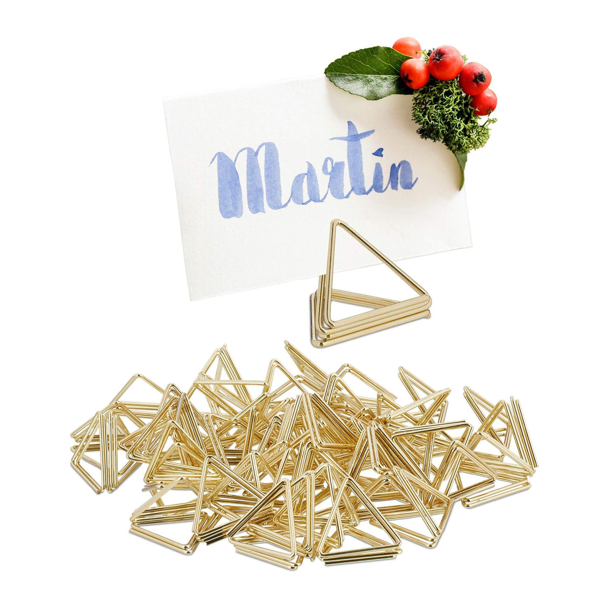 Triangle for placement cards, 48 pcs