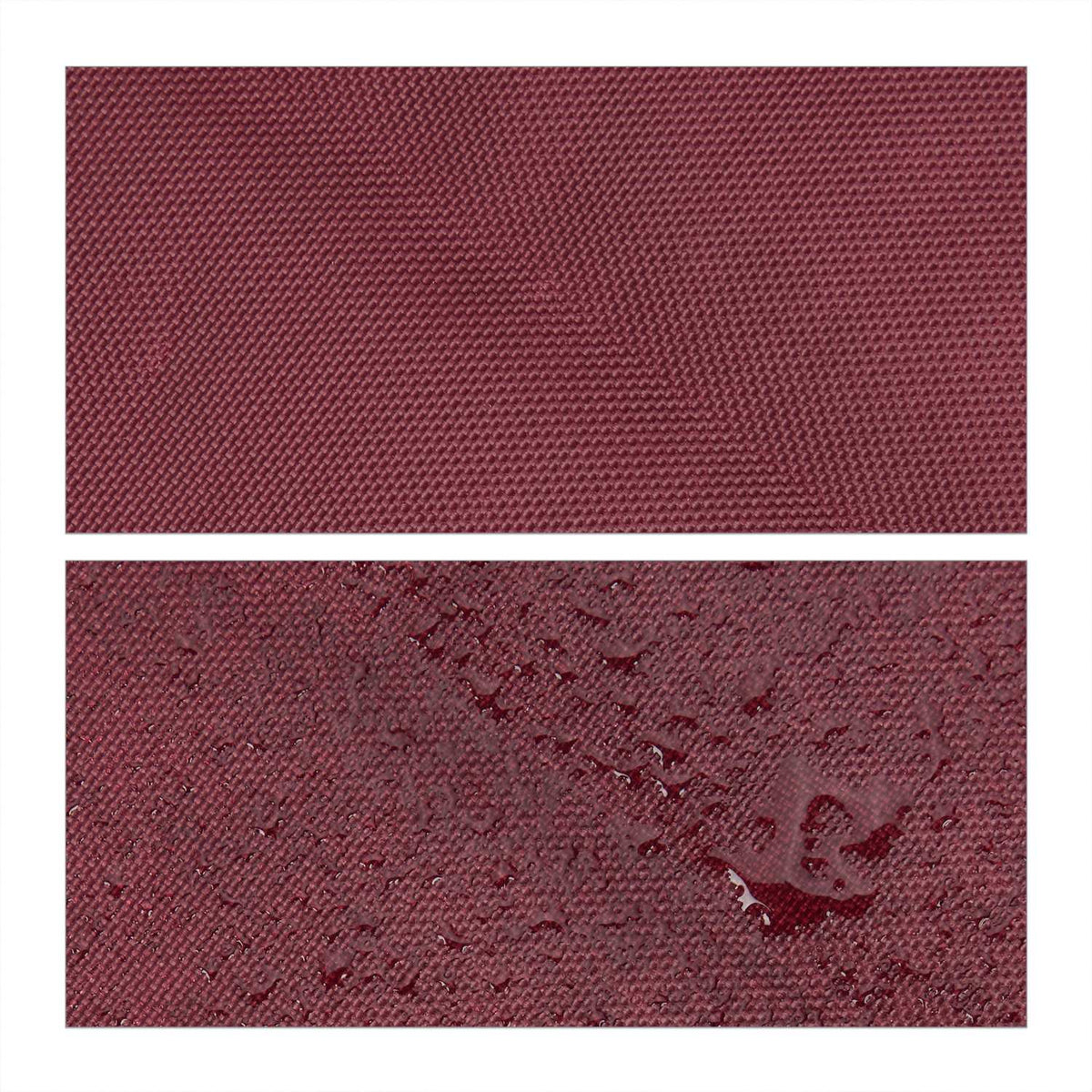 Triangular red-brown sun sail