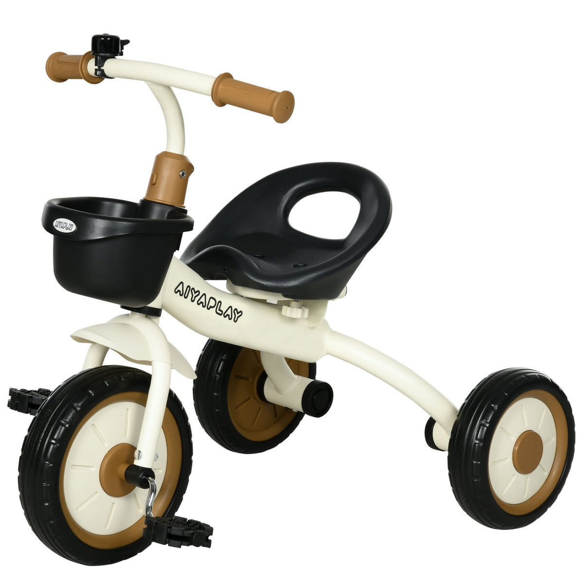 Tricycle, Children'S Bike With Adjustable Seat, Balance Bike With Bicycle Basket, Bell, Children'S Bike With Pedals, Balance Bike For Children 2-5 Years