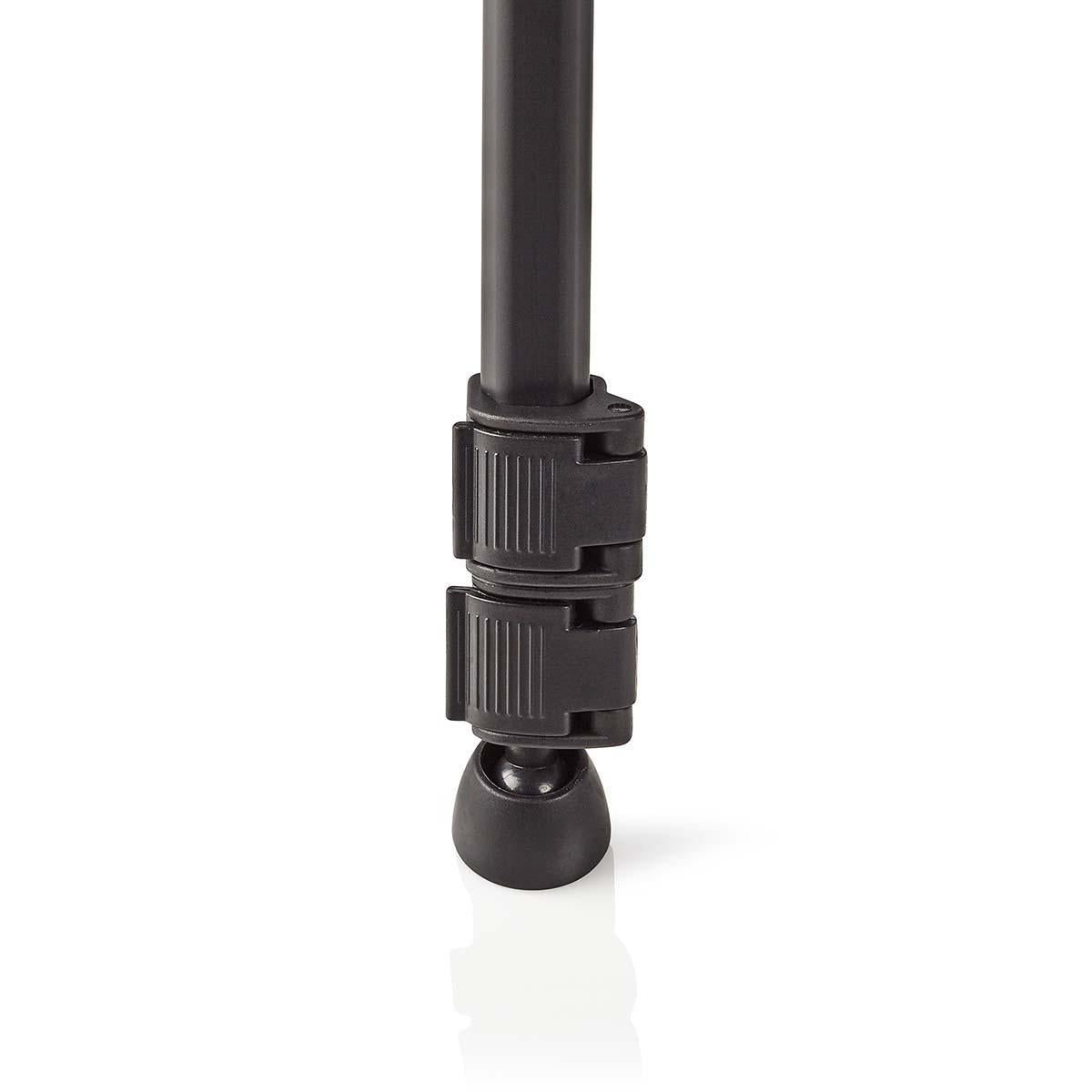 Tripod | Maximum load capacity: 3.0 kg | Minimum working height: 60.0 cm | Maximum working height: 165.0 cm | 3 Segment | Pan & Tilt | Suitcase included | Self-adjusting feet | ABS / Aluminum | Black