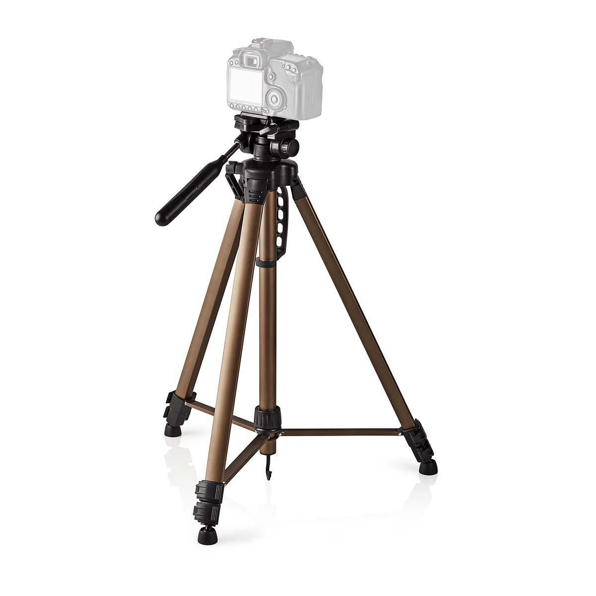 Tripod | Maximum load capacity: 4.0 kg | Minimum working height: 62.5 cm | Maximum working height: 163.0 cm | 3 Segment | Pan & Tilt | Suitcase included | Self-adjusting feet | ABS / Aluminum | Bronze / Black