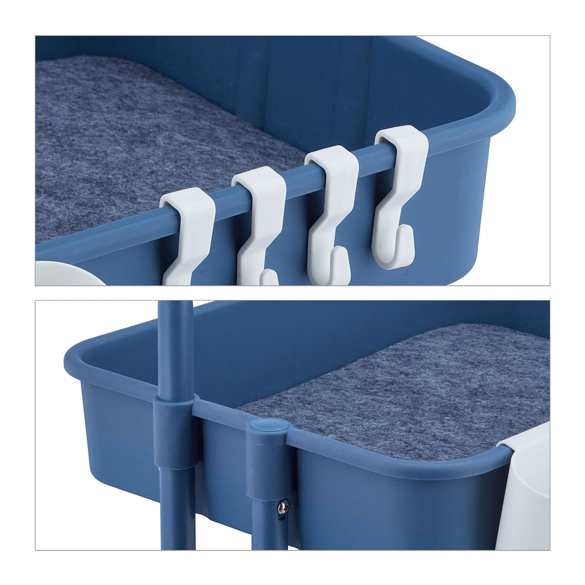 Trolley with 3 shelves