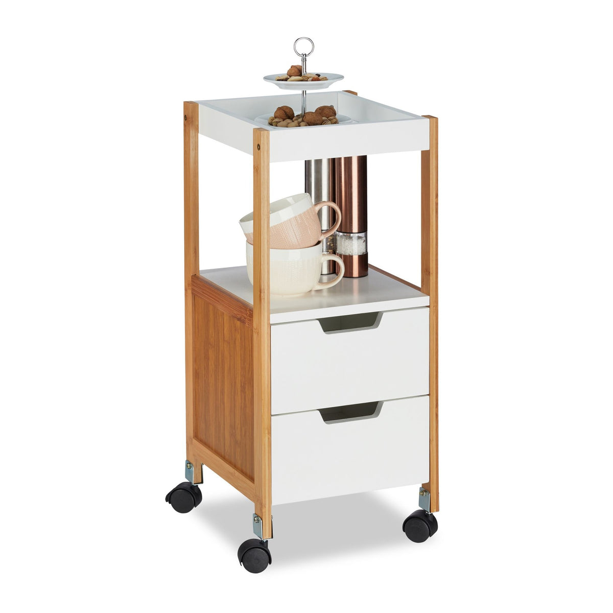 Trolley with boxes