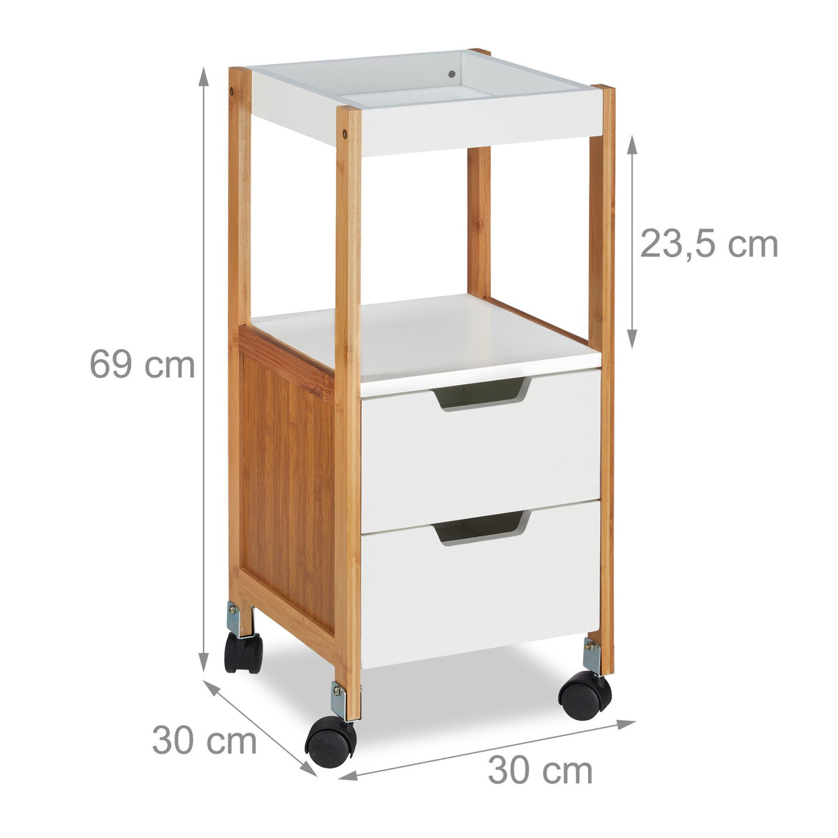 Trolley with boxes