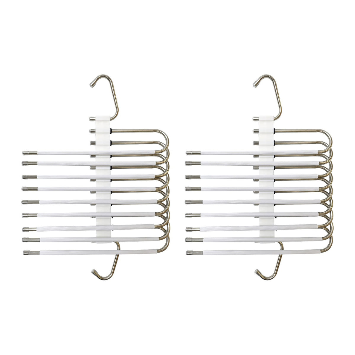 Trouser Hangers, Non-Slip, Space-Saving, 2 Pack