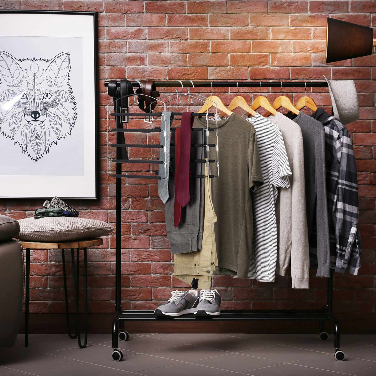Trouser hanger 1s/3s pack