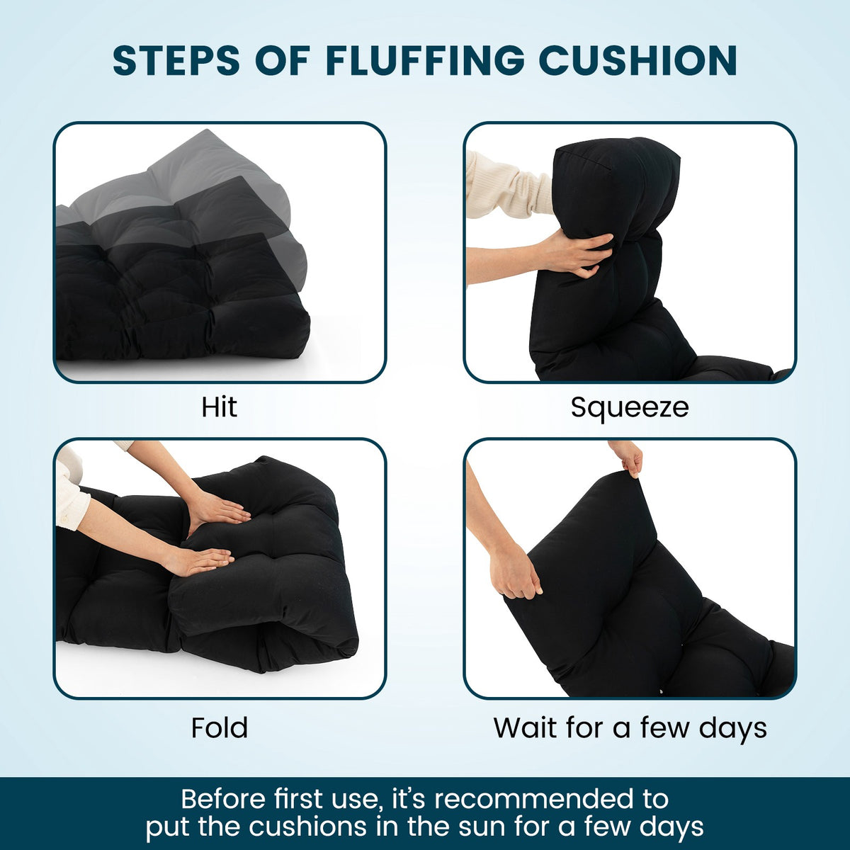 Tufted Indoor Outdoor Bench Cushion, 52 x 19.5 x 6