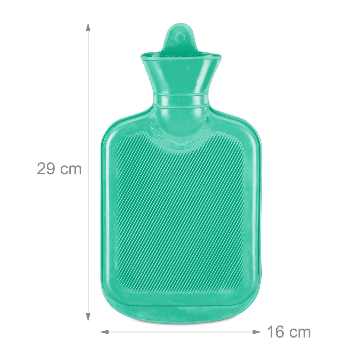 Turquoise Hot Water Bottle 1L – Leak-Proof, Pain Relief