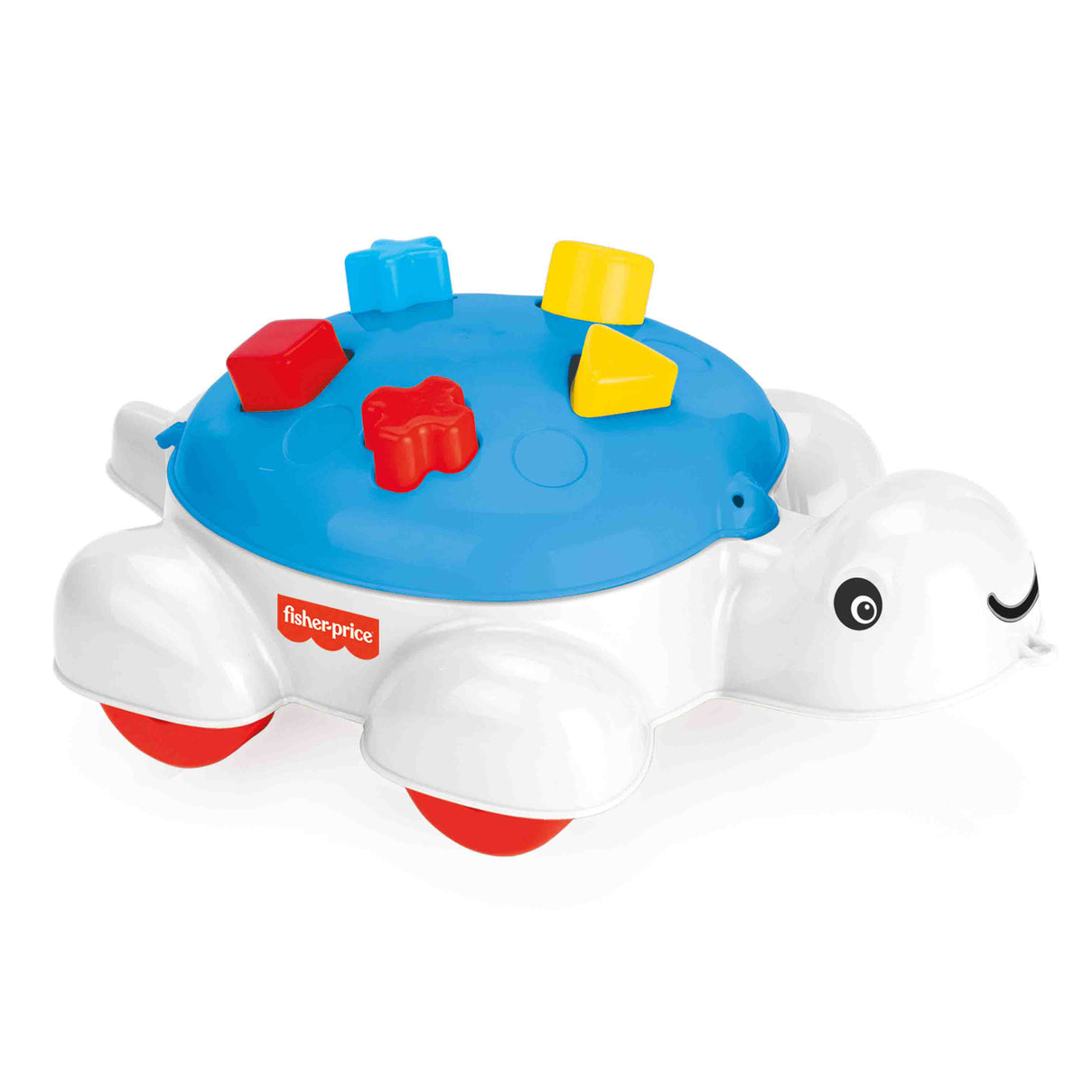 Turtle Shape Sorter Toy with Wheels, 5 Pieces