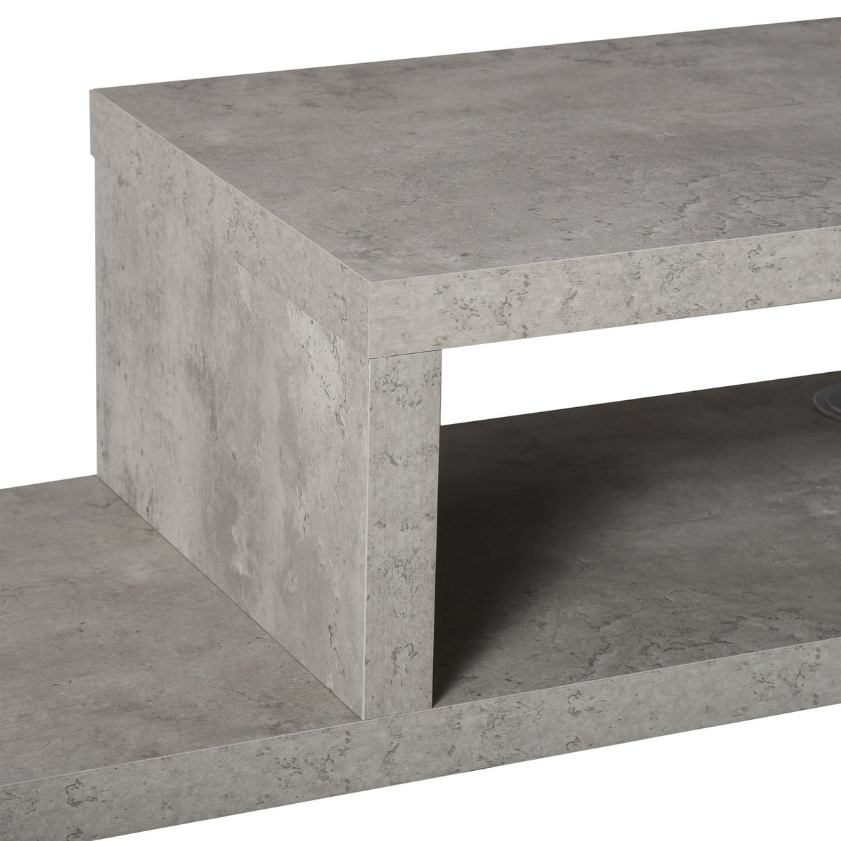 Tv Lowboard Hanging Board, Hanging Multimedia Wall Shelf, Tv Rack, Multimedia Console, Chipboard, Cement Gray