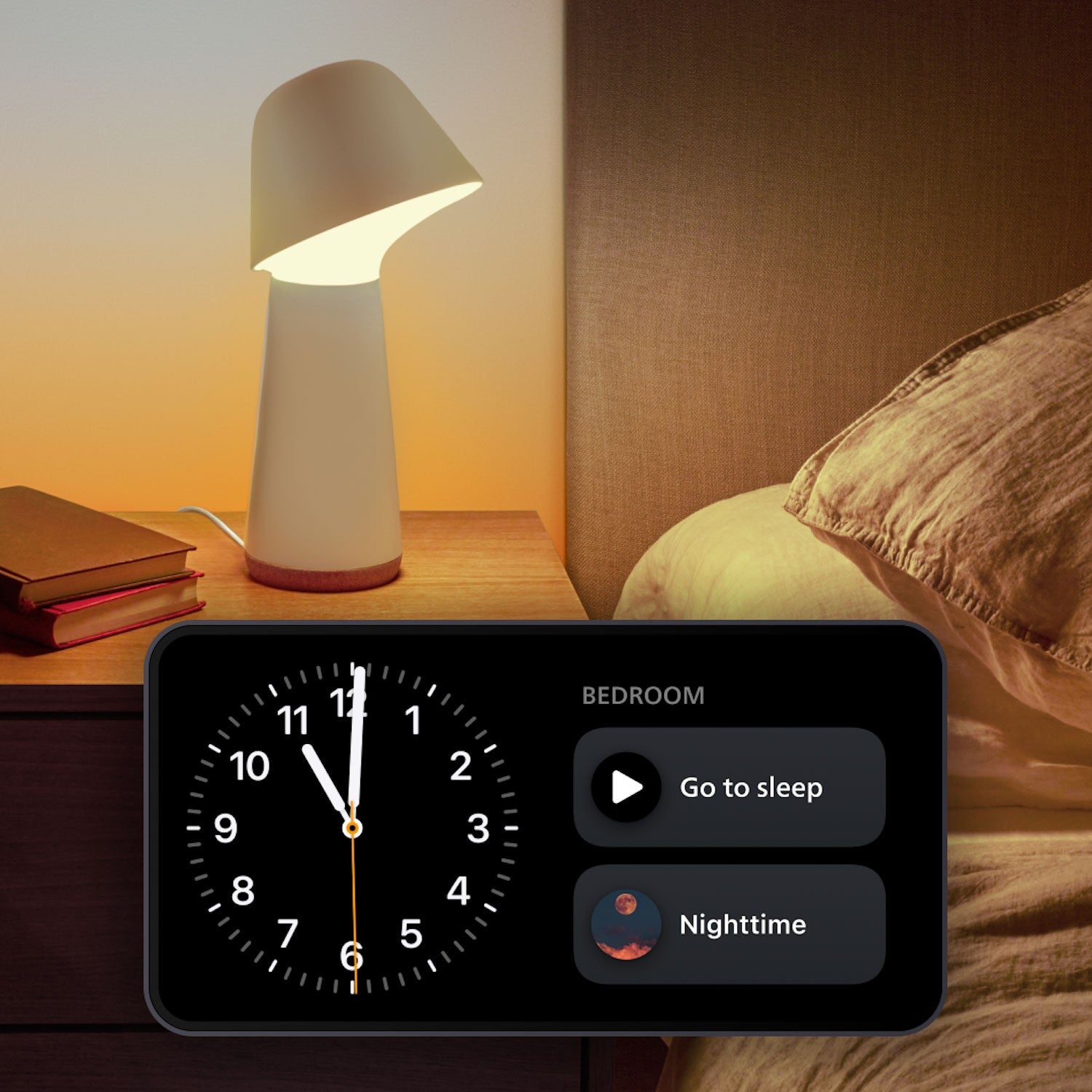 Twilight Bedside lamp White and color ambiance White