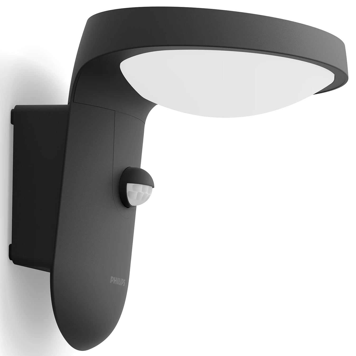 Tyla Wall lamp Solar cell IR sensor Ultra Efficient LED 255lm IP44 Anthracite