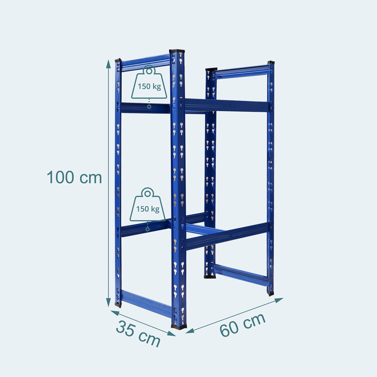 Tyre Rack for 4–6 Tyres, Adjustable Steel Frame