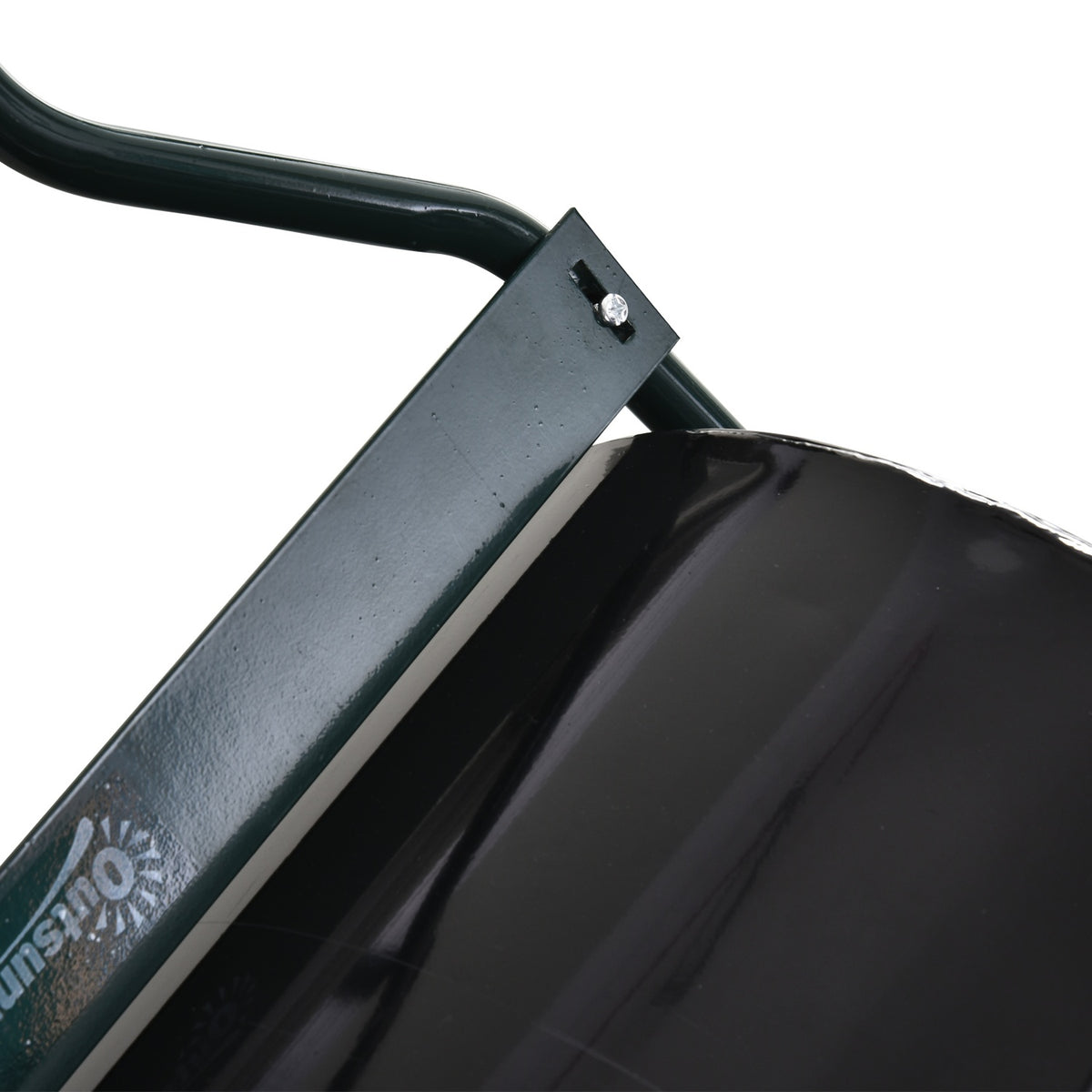 U-Handle Lawn Roller Garden Roller 40Cm Diameter 60L Water/Sand Fill Metal Black 57 X 40 X 123Cm