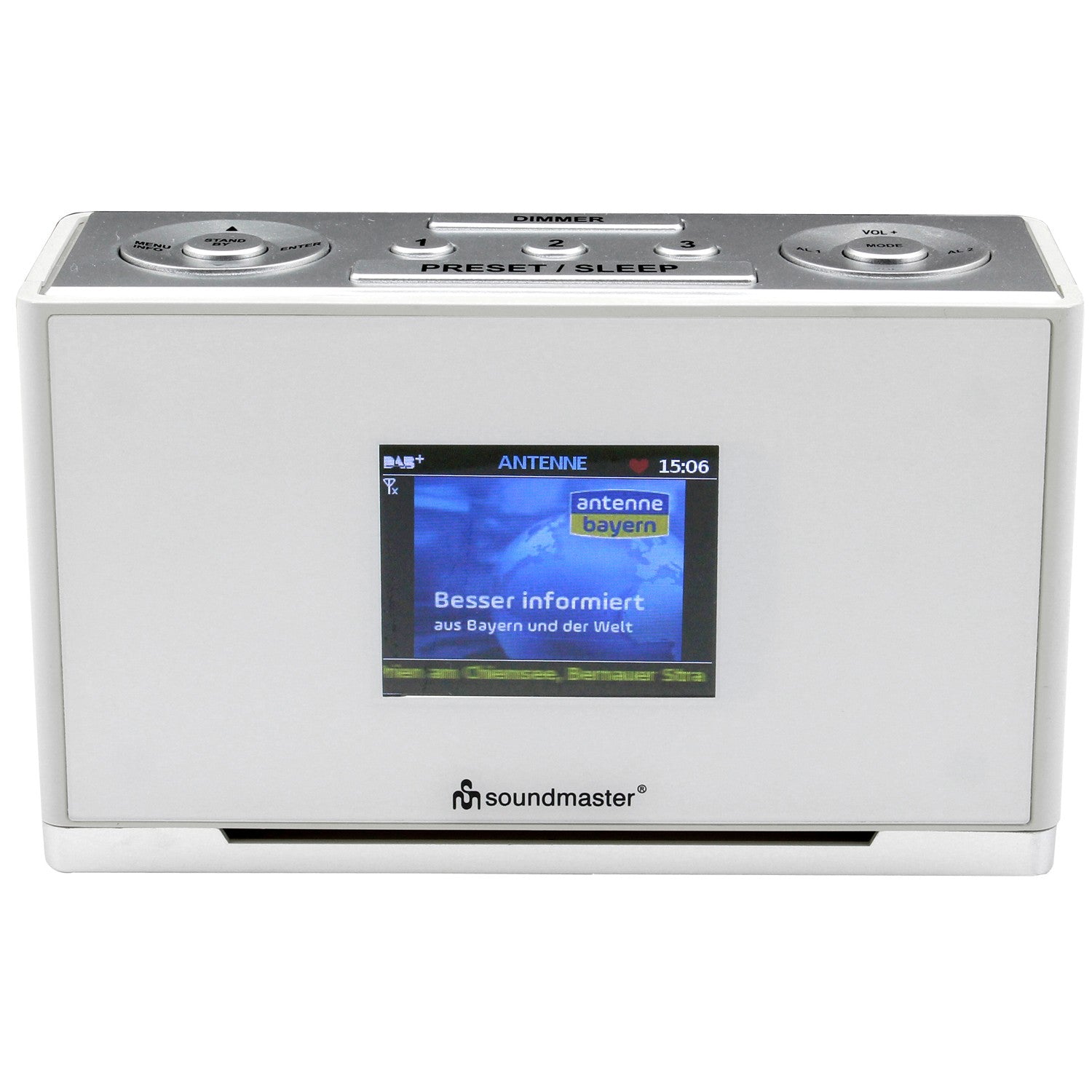 UR240SW DAB+/FM radio with quick dial and clock radio function
