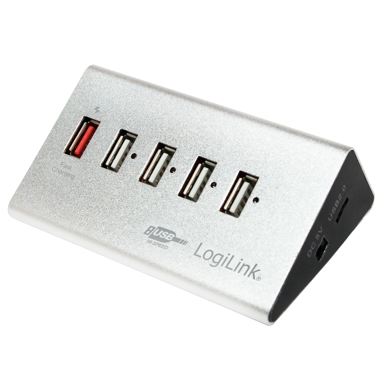 USB 2.0 hub 4+1 fast charge