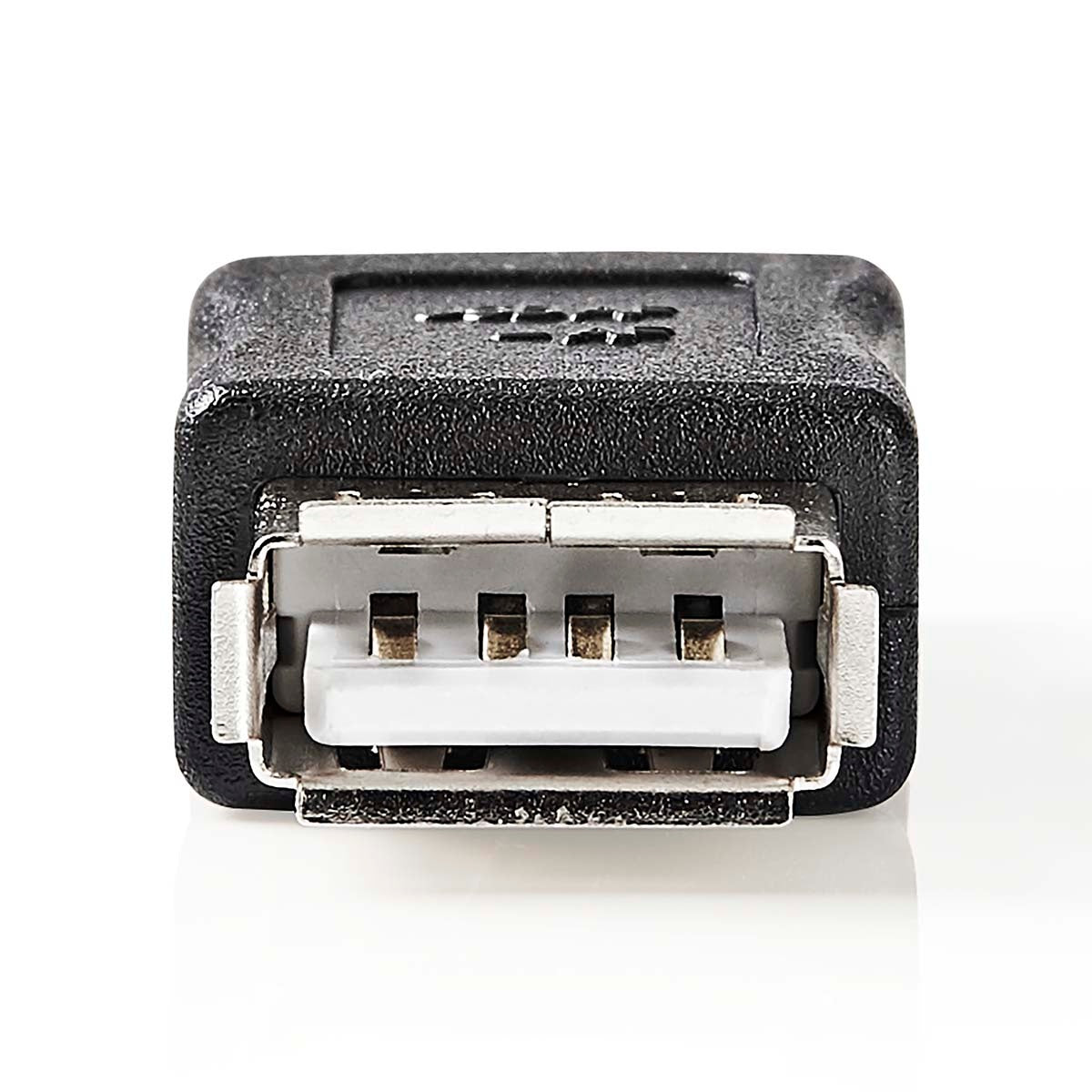 USB-A Adapter | USB 2.0 | USB-A Female | USB-A Female | 480 Mbps | Round | Nickel plated | PVC | Black | Box