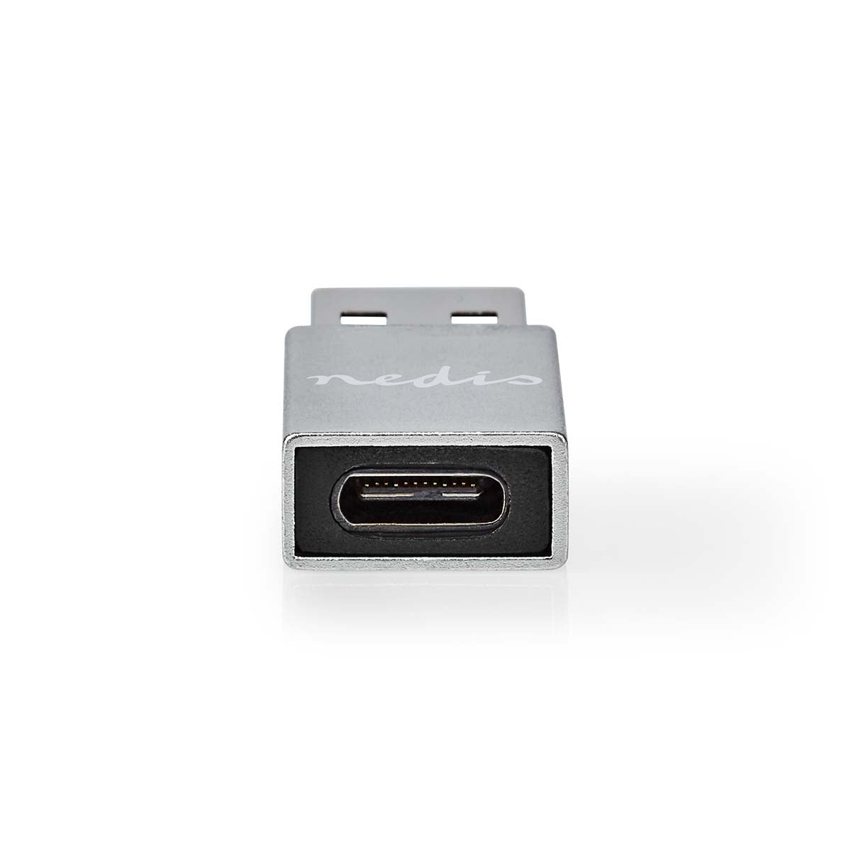 USB-A Adapter | USB 3.2 Gen 1 | USB-A Male | USB-C™ Female | 5 Gbps | Round | Nickel Plated | Black | Box