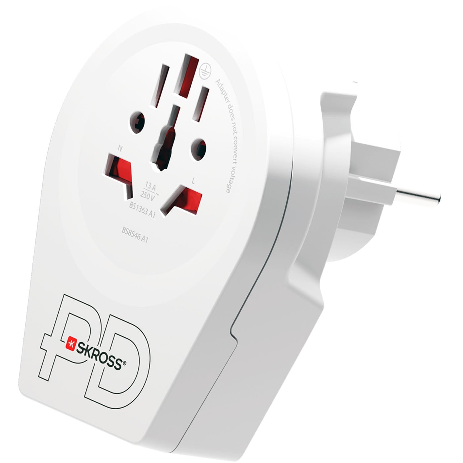 USB-A/USB-C 20W Grounded Adapter for Europe
