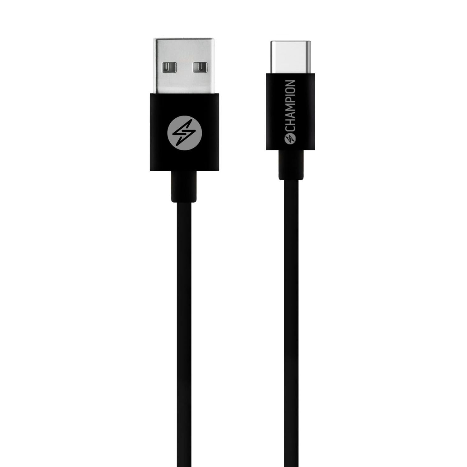 USB-A to USB-C Cable 1m Black