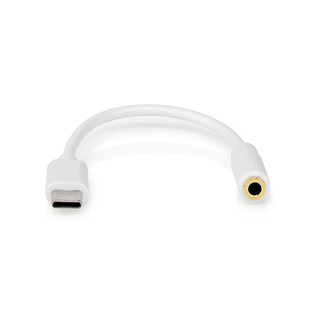 USB-C™ Adapter | USB 2.0 | USB-C™ Male | 3.5 mm Female | 0.10 m | Round | Nickel Plated | PVC | White | Box