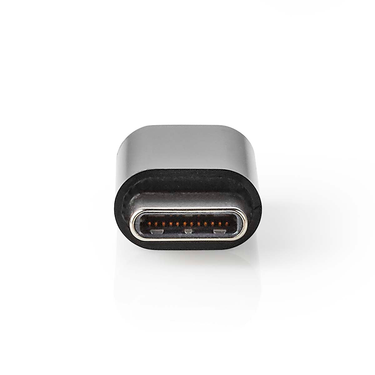 USB-C™ Adapter | USB 2.0 | USB-C™ Male | USB Micro-B Female | 480 Mbps | Round | Nickel Plated | Black | Box