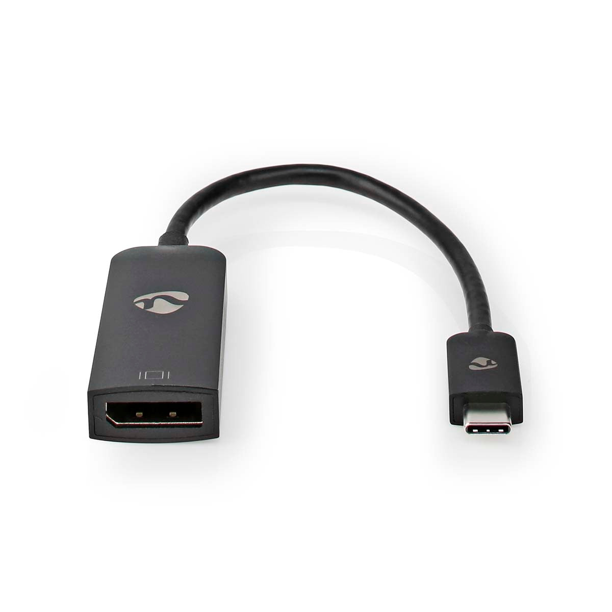 USB-C™ Adapter | USB 3.2 Gen 1 | USB-C™ Male | DisplayPort Female | 8K@60Hz | 0.20 m | Round | Nickel Plated | PVC | Black | Box
