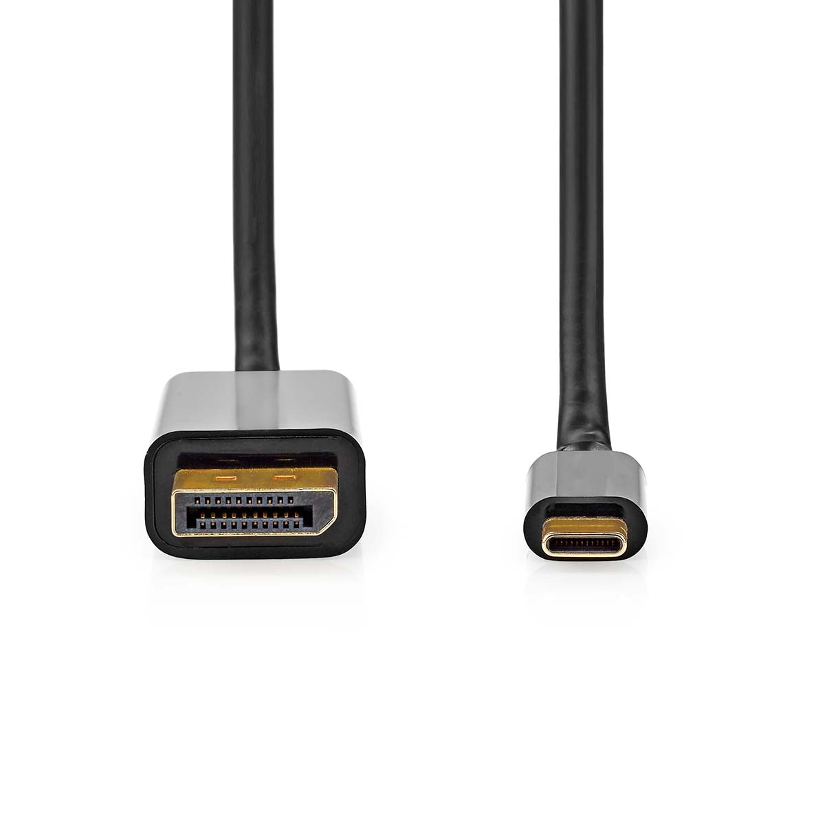 USB-C™ Adapter | USB 3.2 Gen 1 | USB-C™ Male | DisplayPort Male | 4K@60Hz | 2.00 m | Round | Gold Plated | PVC | Black | Box
