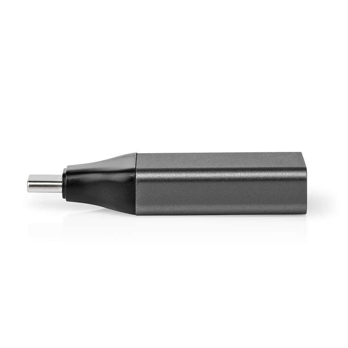 USB-C™ Adapter | USB 3.2 Gen 1 | USB-C™ Male | HDMI™ Output | 4K@60Hz | Round | Nickel Plated | Grey/Black | Box