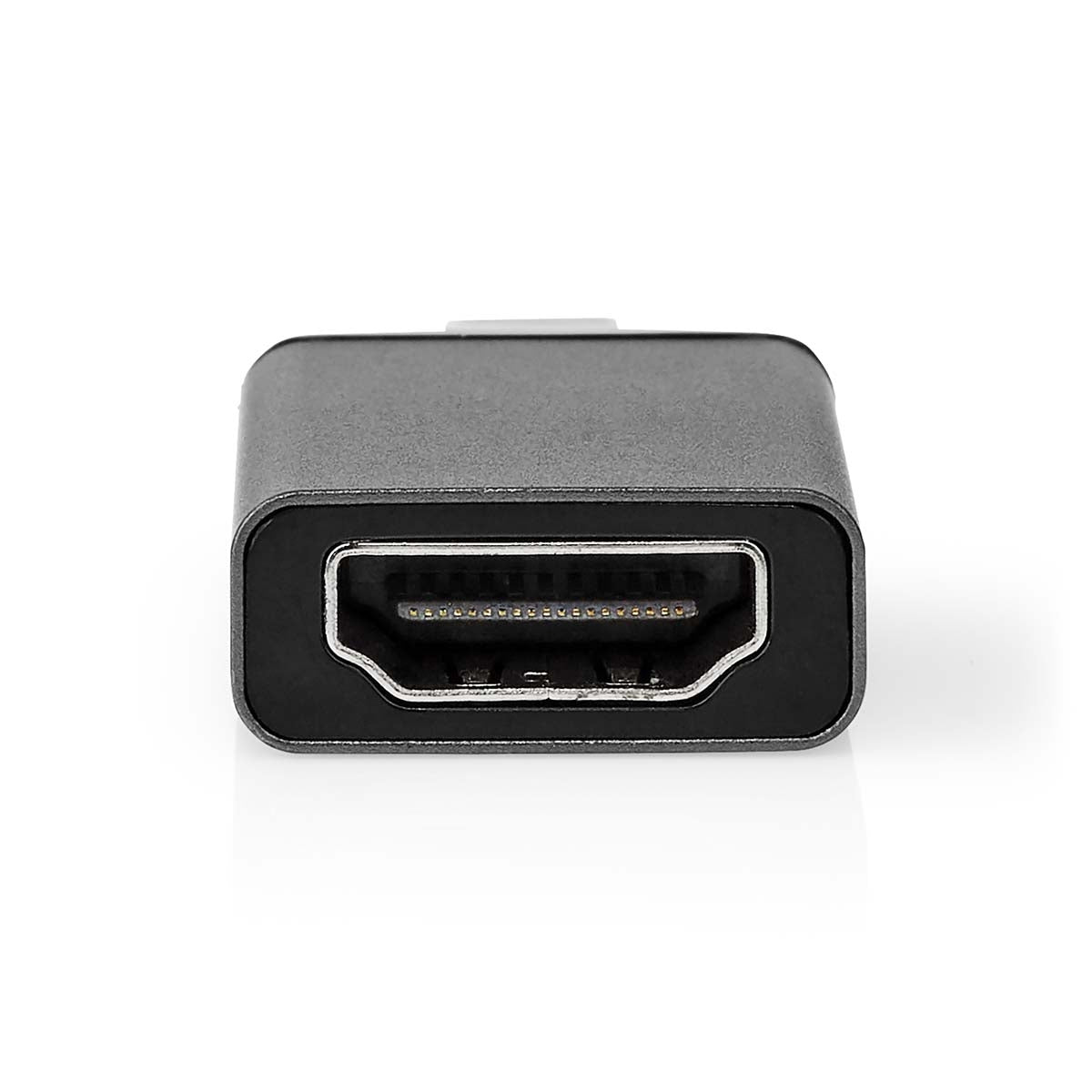 USB-C™ Adapter | USB 3.2 Gen 1 | USB-C™ Male | HDMI™ Output | 4K@60Hz | Round | Nickel Plated | Grey/Black | Box